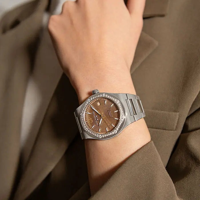 ジラール・ペルゴ｜ロレアート 38MM コッパー ダイヤモンドベゼル - 81005-11S3320-1CM