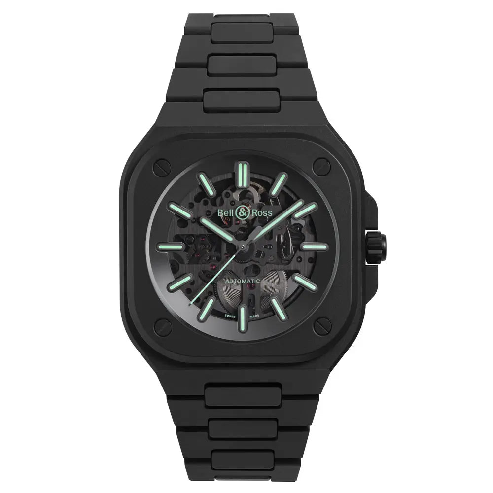 BR-05 SKELETON BLACK LUM CERAMIC - BR05A-BLM-SKCE/SCE｜ベル＆ロス