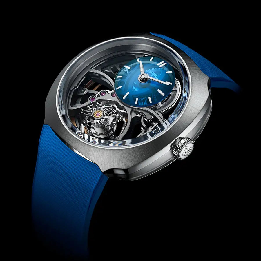 H.モーザー｜ストリームライナー・シリンドリカル トゥールビヨン スケルトン アルピーヌ限定エディション - 6811-1200