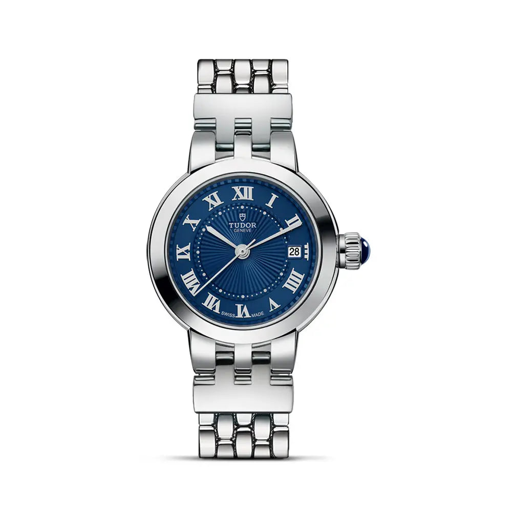 チューダー/チュードル TUDOR クレア　ド　ローズ　26mm 35200-0009 ブルー ステンレススチール 自動巻き レディース 腕時計 チューダー/チュードル TUDOR クレア ド ローズ 26mm 35200-0009