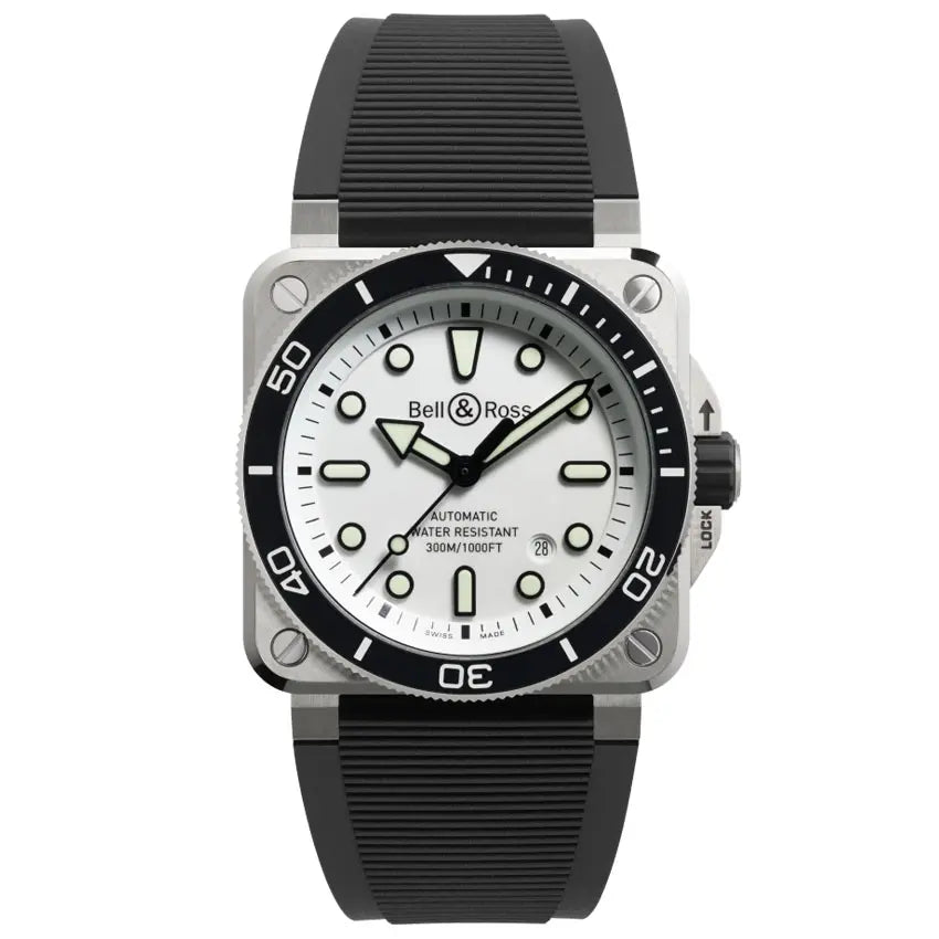 BR-03 DIVER WHITE STEEL - BR03A-D-WH-ST/SRB｜ベル＆ロス – oomiya