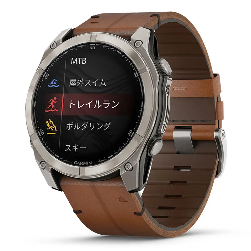 fēnix 8 Sapphire AMOLED 51mm Ti / Leather Band|ガーミン – oomiya fēnix 8 Sapphire AMOLED 51mm Ti / Leather Band|ガーミン – oomiya