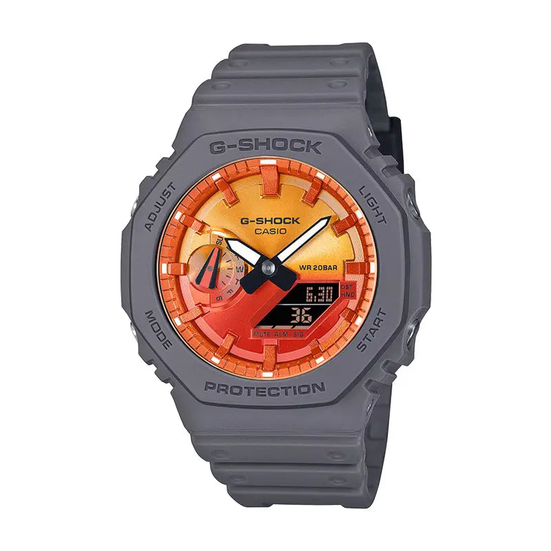 A4封筒のため安くなります】G-SHOCK GA-2100 オレンジ/ブラック A4封筒