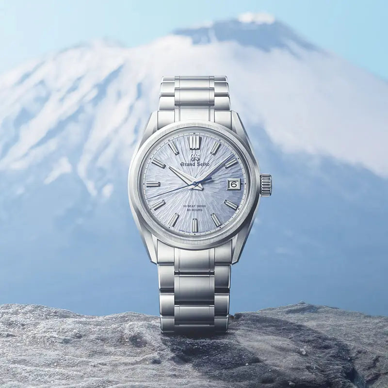 07-202 同梱負荷　美品セイコー GS グランドセイコー 9F62-0AE0 SBGX069 チタン クォーツ ブラック文字盤　