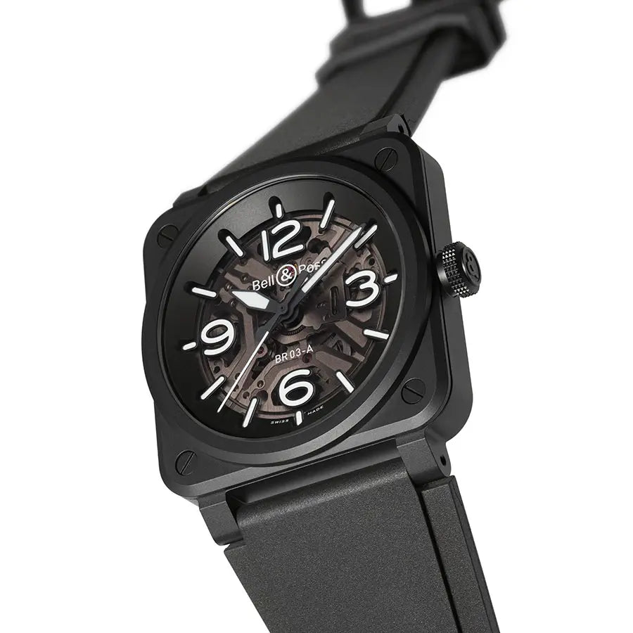 BR-03 SKELETON BLACK CERAMIC BR03A-BL-SKCE/SRB|ベル&ロス BR-03 SKELETON BLACK CERAMIC BR03A-BL-SKCE/SRB|ベル&ロス