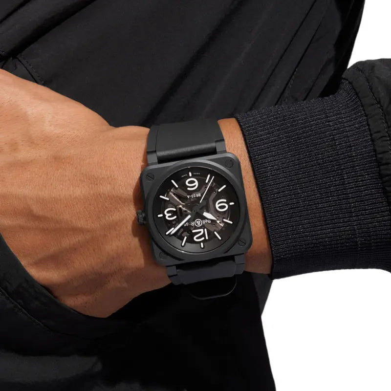 BR-03 SKELETON BLACK CERAMIC BR03A-BL-SKCE/SRB｜ベル＆ロス