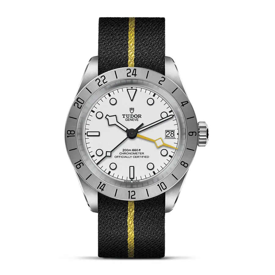 ◆チューダーブラックベイプロ　純正ファブリックベルトTUDOR イエローライン◆ ◇チューダーブラックベイプロ 純正ファブリックベルトTUDOR イエロー