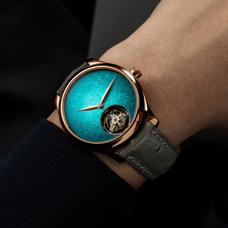 H.モーザー｜エンデバー・トゥールビヨン コンセプト ターコイズ エナメル - 1805-0400