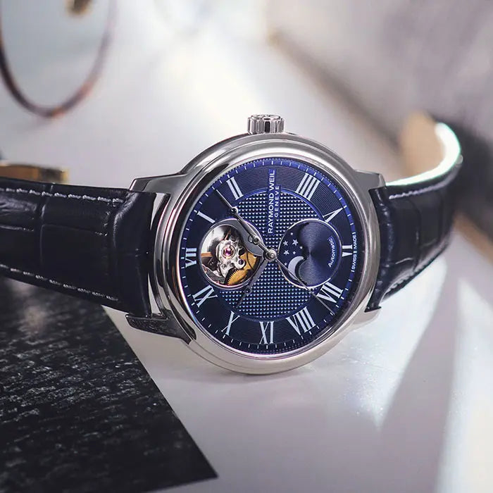 レイモンド ウェイル｜マエストロ オープンワーク＆ムーンフェイズ - 2240-STC-J0508