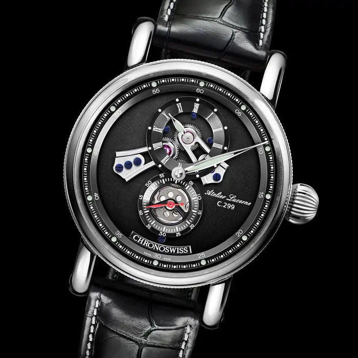 クロノスイス｜フライング・レギュレーター オープンギア - CH-8753-BKBK