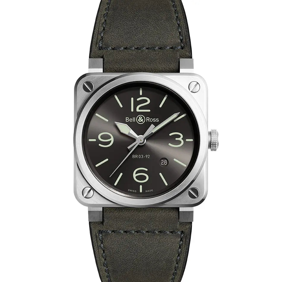 BR-03 GREY LUM - BR0392-GC3-ST/SCA 自動巻き｜ベル＆ロス – oomiya