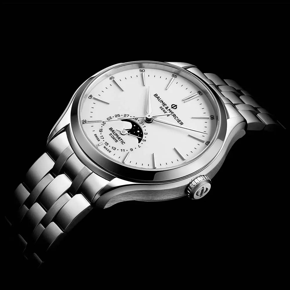 ボーム＆メルシエ｜クリフトン ボーマティック デイト ムーンフェイズ - M0A10552