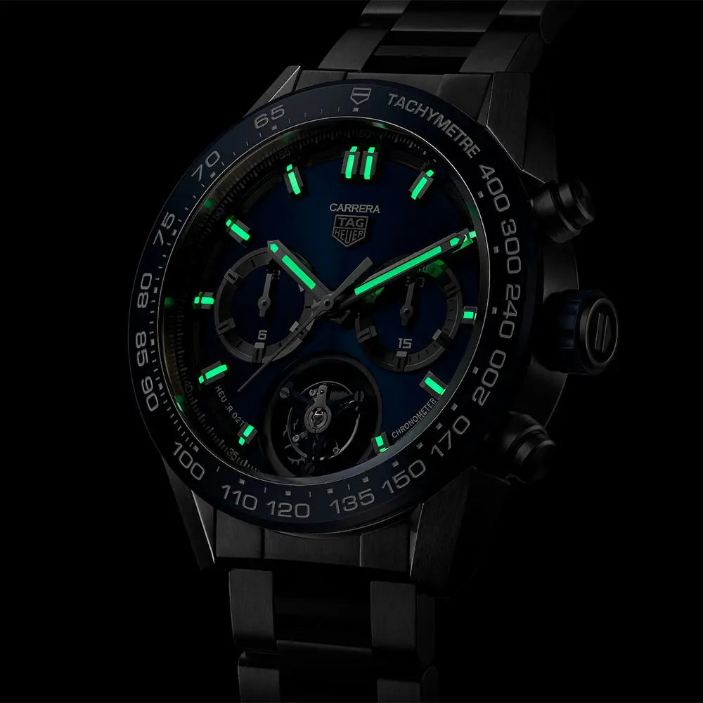 タグ・ホイヤー｜カレラ キャリバー ホイヤー02T トゥールビヨン - CAR5A8C.BF0707