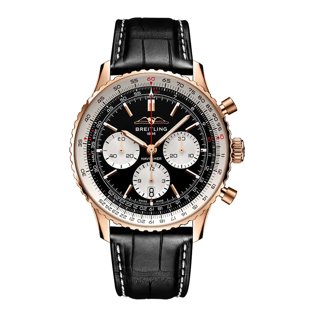 ナビタイマー B01 クロノグラフ 43 - RB0138211B1P1｜ブライトリング