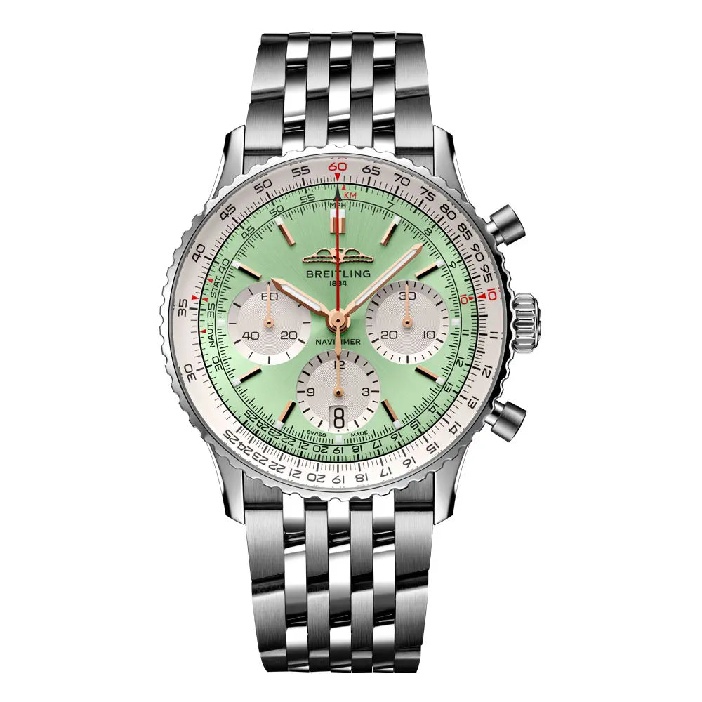 ナビタイマー B01 クロノグラフ 41 - AB0139211L1A1｜ブライトリング