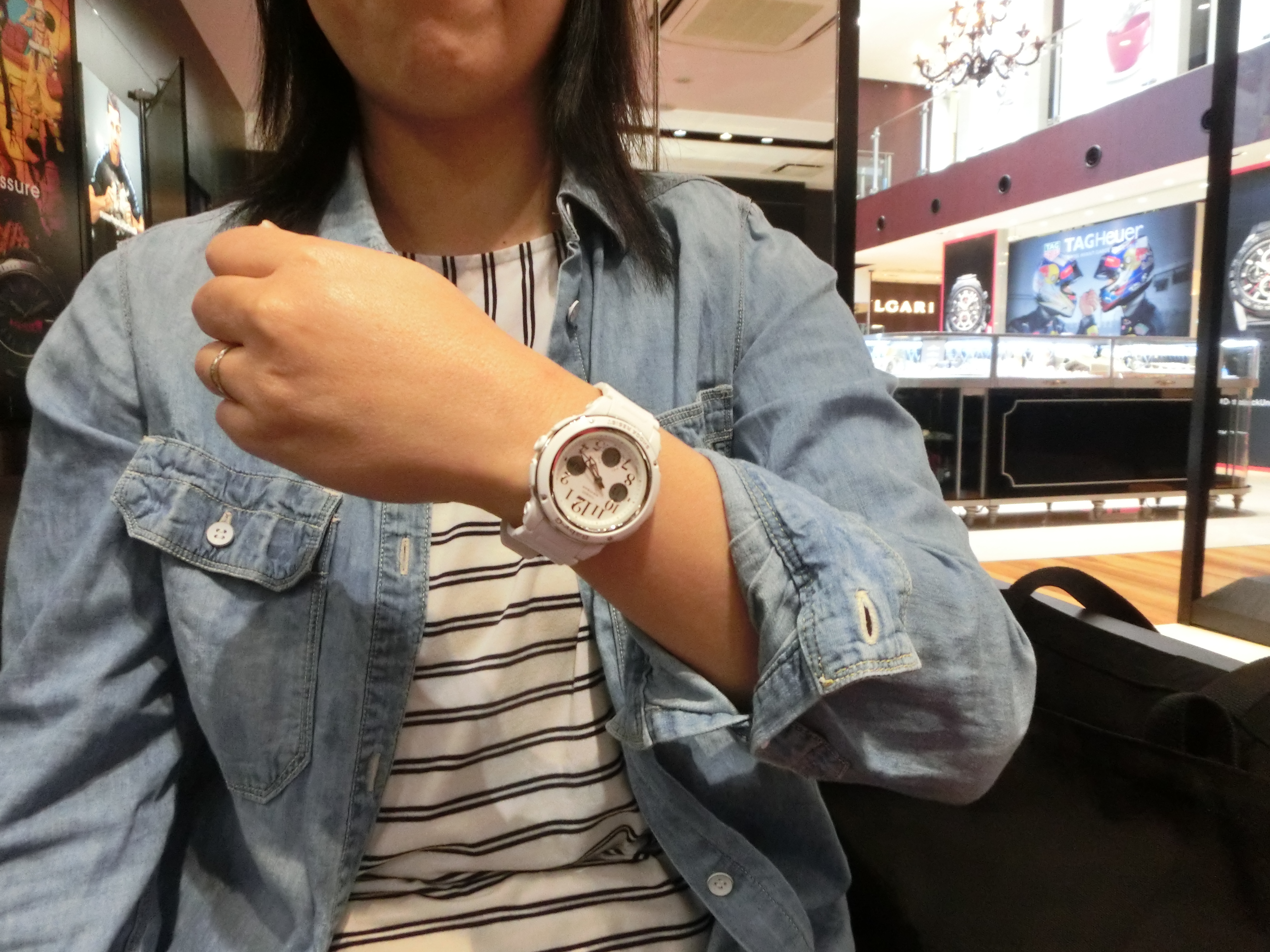 ホワイト BGA-150EF-7BJF 腕時計 国内正規品 おしゃれ かわいい アスレジャー ネットDE腕時計わっしょい村 - 通販 -  PayPayモール Baby-G ベビーG CASIO カシオ アナデジ 白 ホワイト レディース モジュール