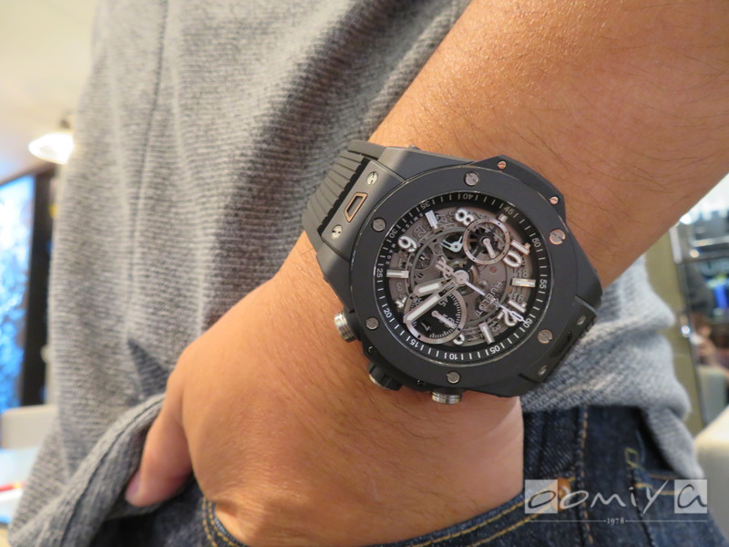 美品 ウブロ ビックバン ウニコ用 ラバーベルト 腕時計用ベルト ブラック 黒 0061HUBLOT メンズ