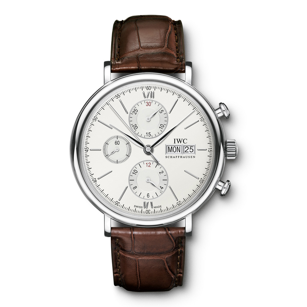 ポートフィノ・クロノグラフ シルバー 革ベルト - IW391027|IWC ポートフィノ・クロノグラフ シルバー 革ベルト - IW391027|IWC