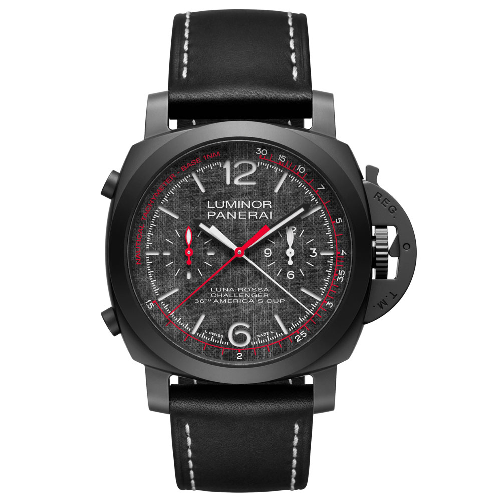 パネライ PANERAI ルミノール ルナ・ロッサ クロノ フライバック 世界限定1036本 PAM01037 ブラック文字盤 新品 腕時計 メンズ 