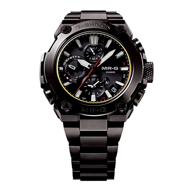 カシオ G-SHOCK MR-G Bluetooth ソーラー電波時計 G-SHOCK MR-G MRG-B1000D-1AJR 箱 保証書 チタン メンズ時計 ブラック 美品