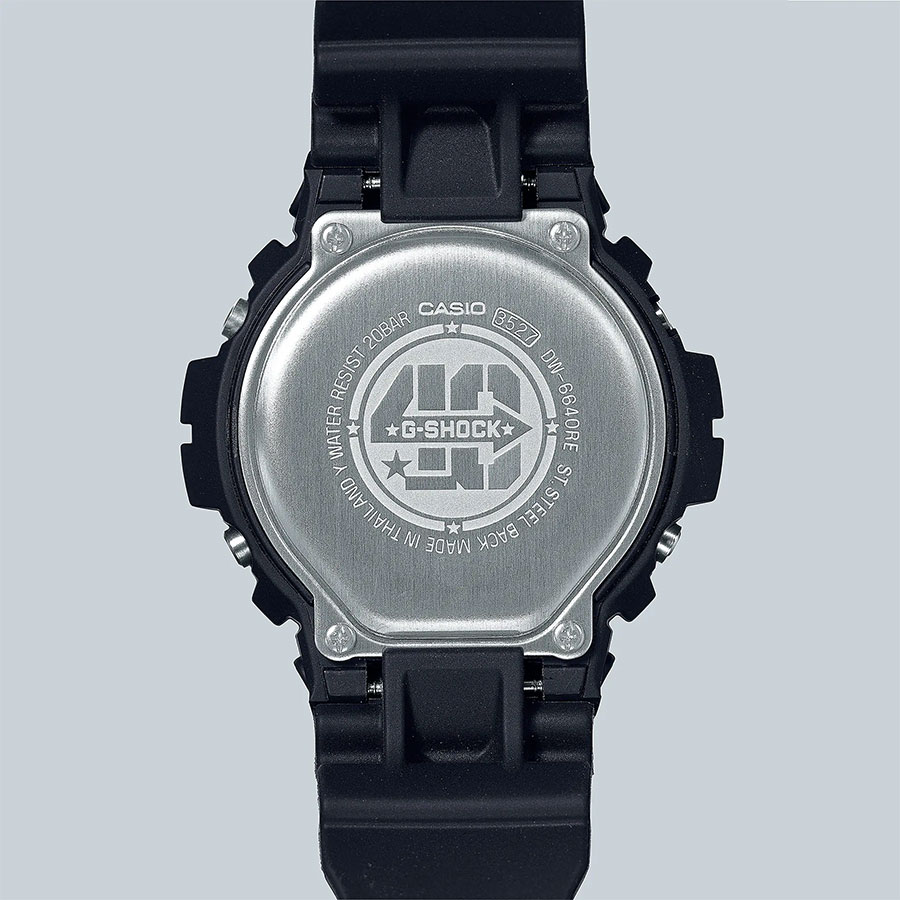 40周年記念モデル リマスターブラックG-SHOCK DW-6640RE-1JR