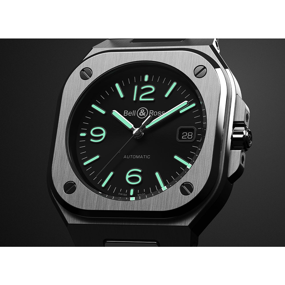 ベル＆ロス Bell & Ross BR05A-BL-ST/SST ブラック メンズ 腕時計