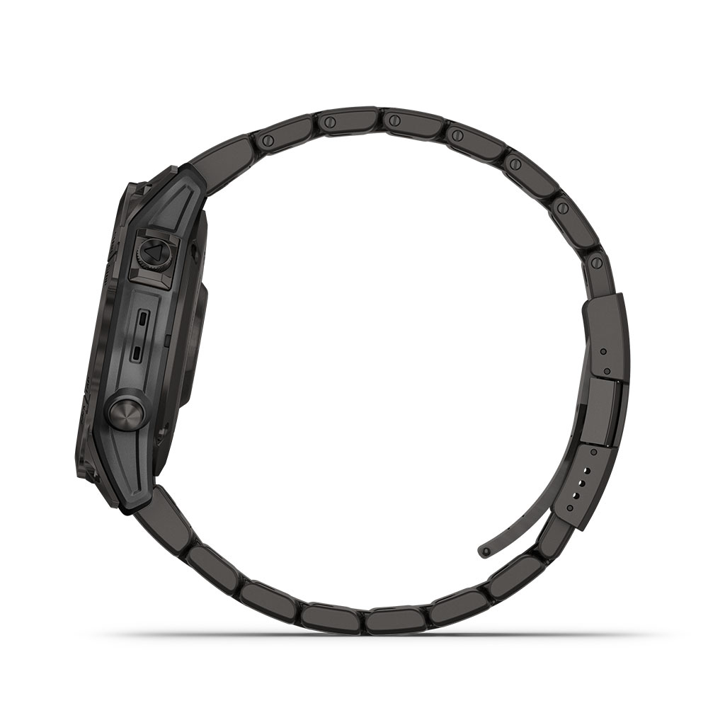 ガーミン｜fēnix 7 Sapphire Dual Power Ti Carbon Gray DLC / Carbon Gray DLC Vented Titanium Band - 010-02540-48